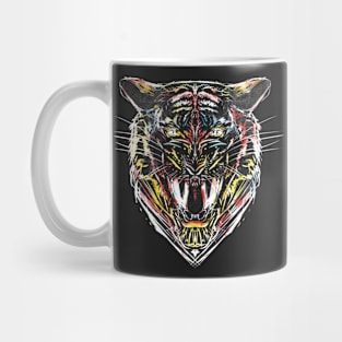 stencil tiger Mug